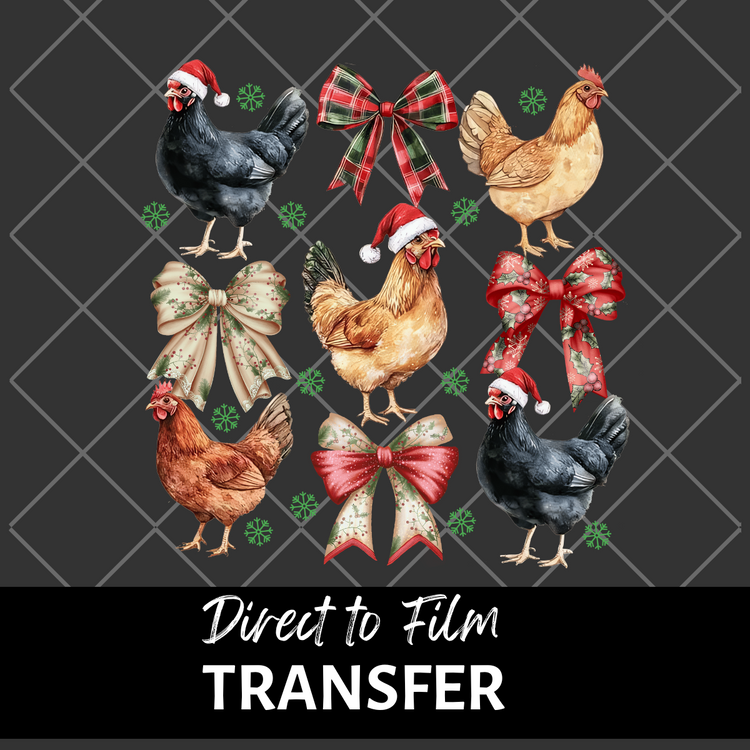 Xmas Chickens and bows