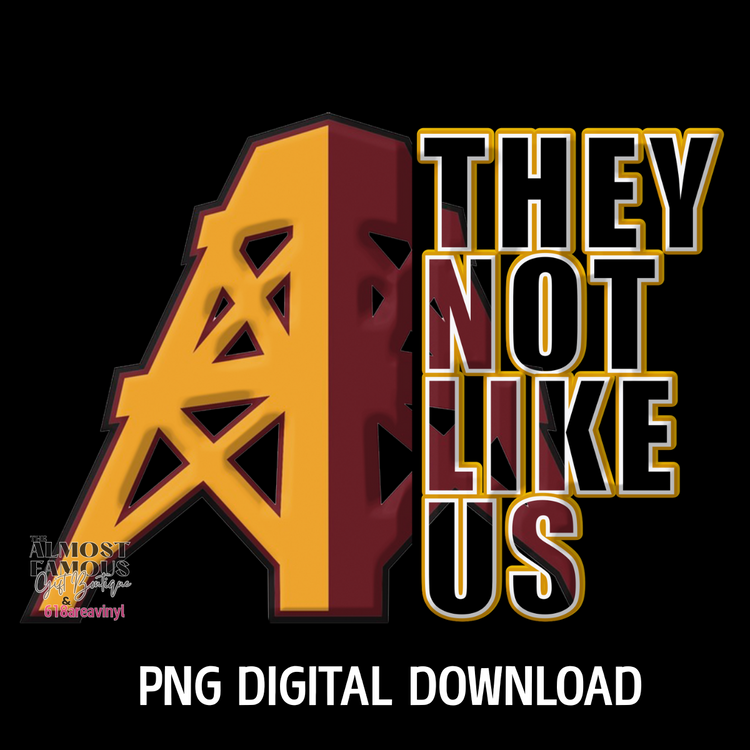 EAWR Oilers They not like us png digital download