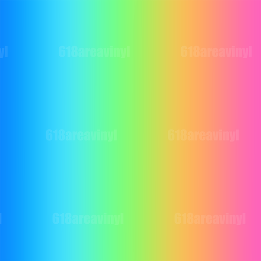 Bright Rainbow Ombre