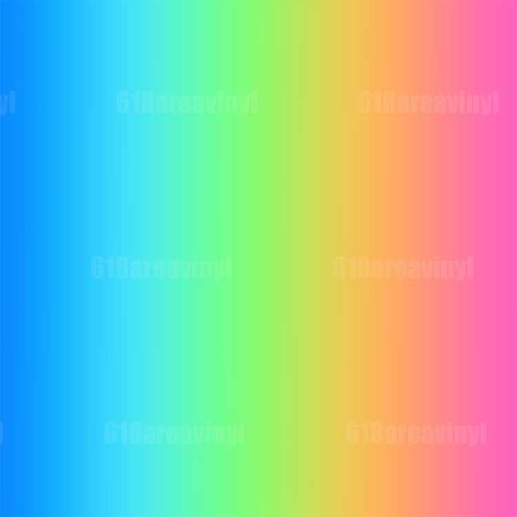 Bright Rainbow Ombre