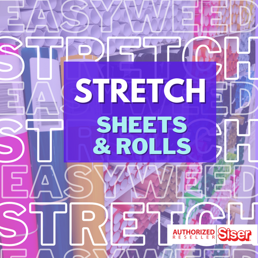 Stretch 12x15 inch sheets & One Yard Rolls
