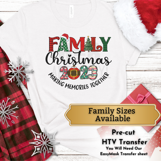 Family Christmas 2023  HTV transfer