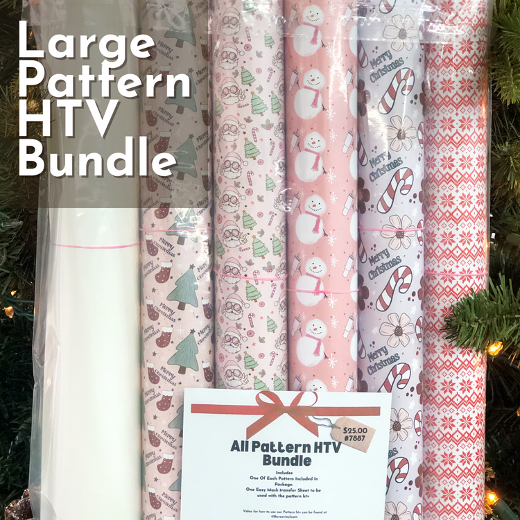 Large Pattern Christmas HTV Bundle ONE