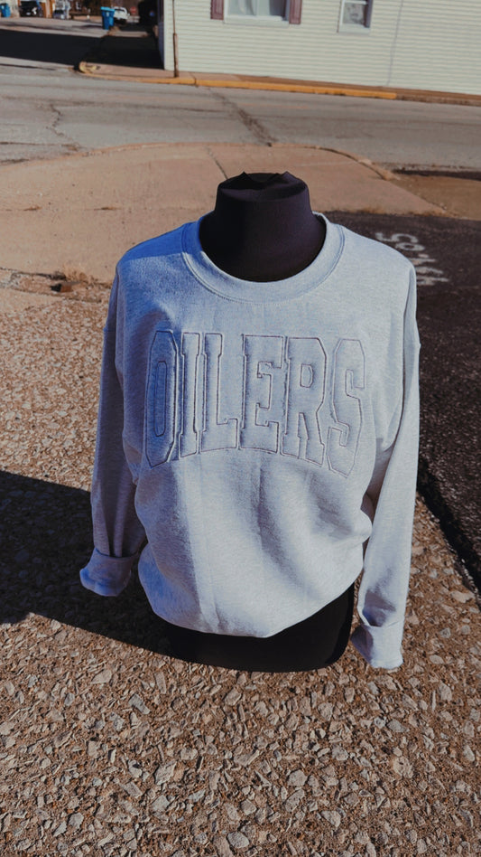 Tone on Tone embroidered school sweatshirt*TAT 1 week