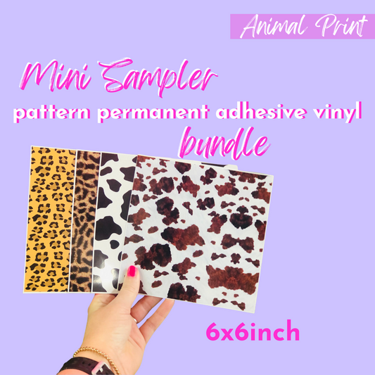 Mini Sampler Adhesive Animal Print