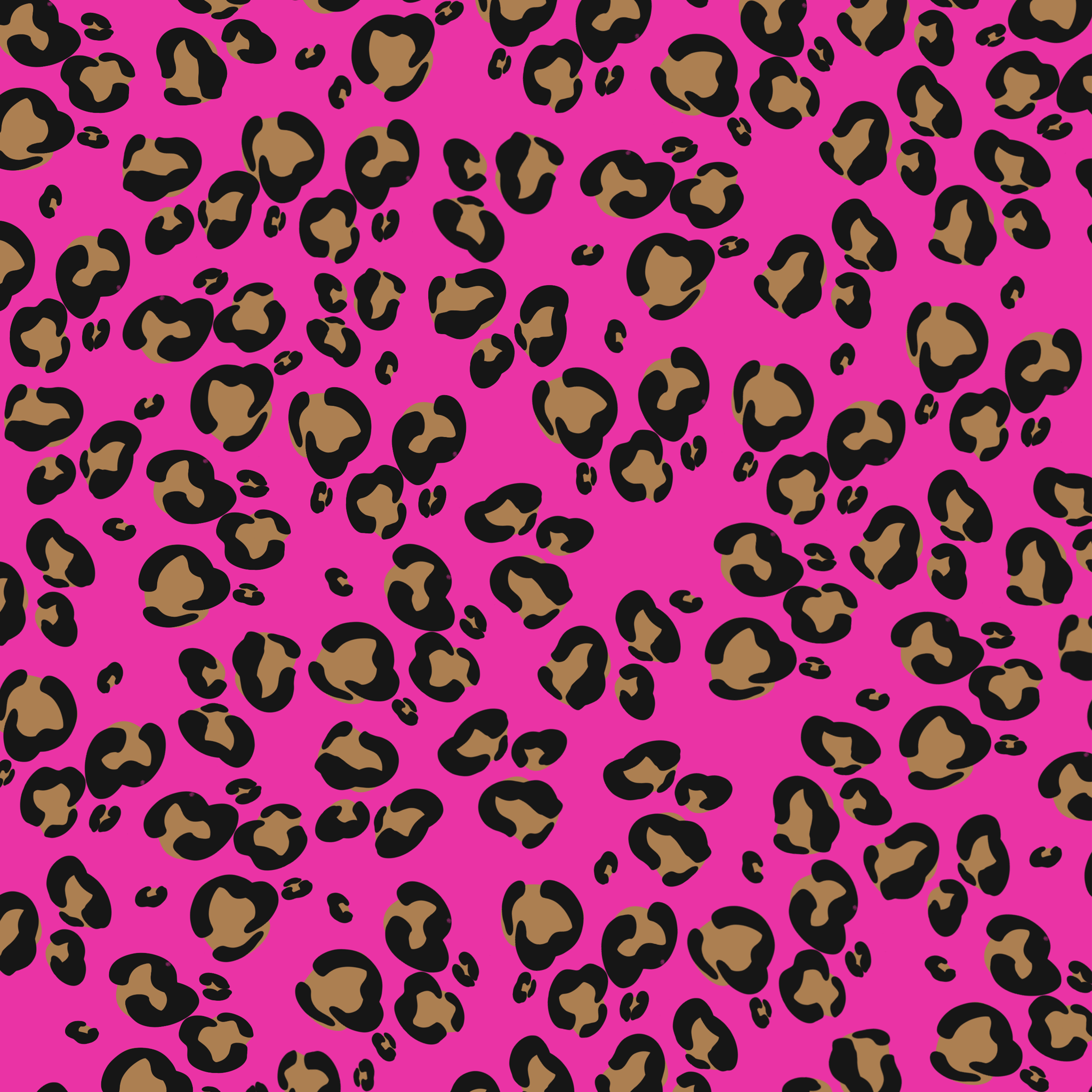 12x12 Permanent Patterned Vinyl - Leopard Pink