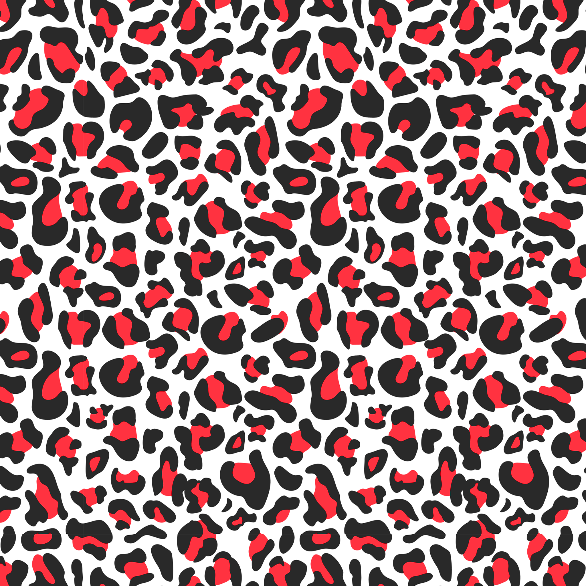 Red Animal Print