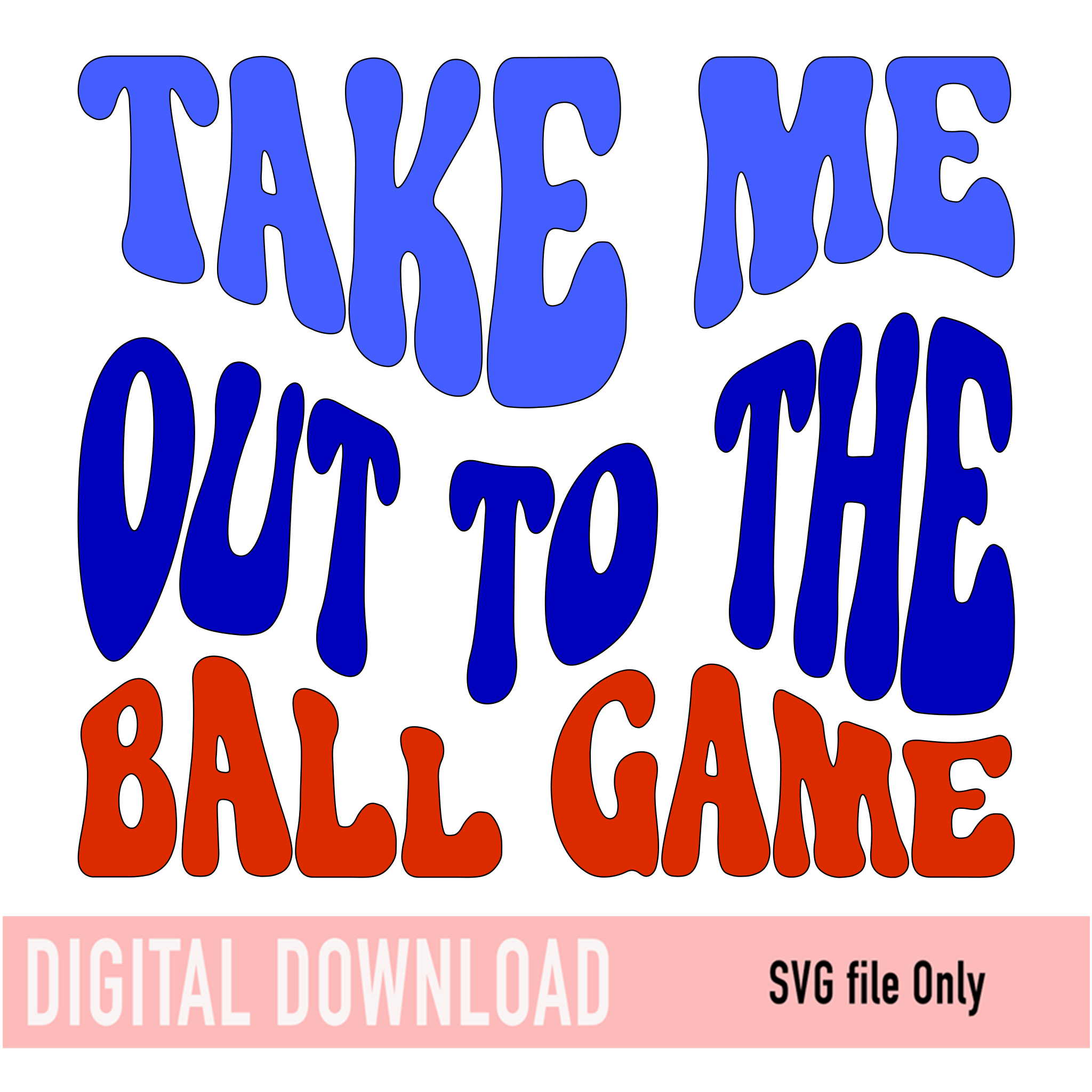 Take me out to the Ball Game SVG 618 area vinyl