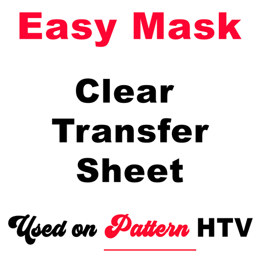 Easy Mask Clear Transfer for HTV Patterns & Transfers