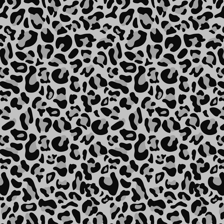 Gray Animal Print