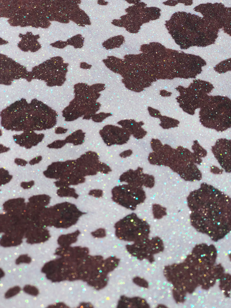 Small cow spot glitter htv