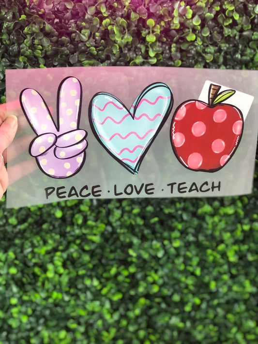 Peace love teach htv transfer