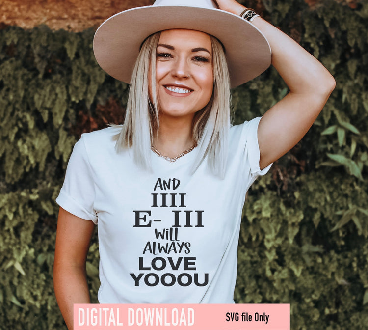 i will always love you SVG