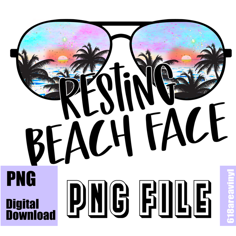DIGITAL DOWNLOAD Resting Beach Face