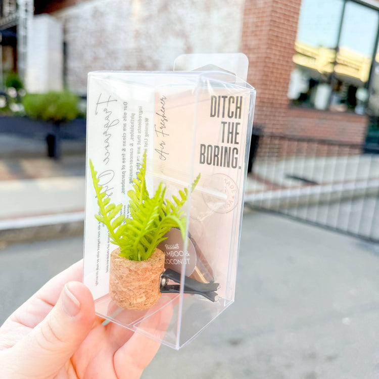 Fern Plant Vent Clip Car Air Freshener Diffuser (Reusable)