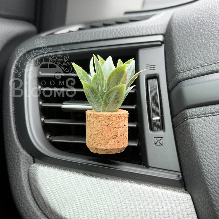 Leafy Plant Vent Clip Car Air Freshener (Reusable)