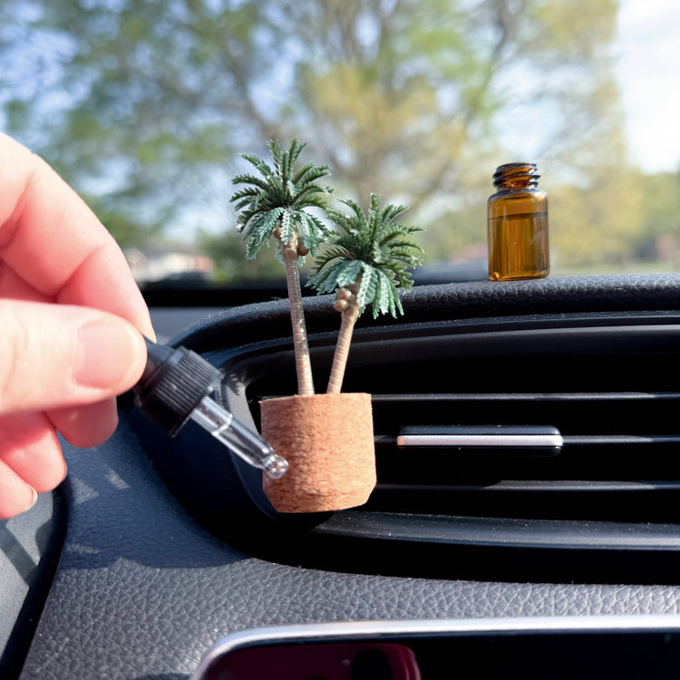 Palm Tree Vent Clip Car Air Freshener Diffuser Reusable
