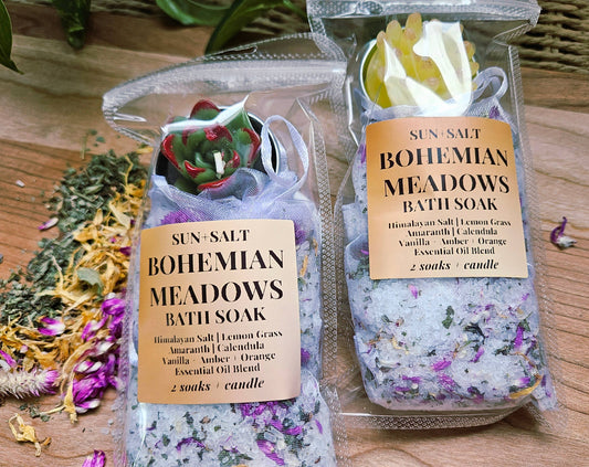 BOHEMIAN MEADOWS SACHET GIFT | BATH SOAK | SPRING SKINCARE