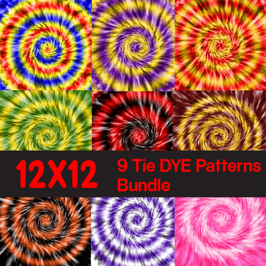 Tie dye pattern bundle