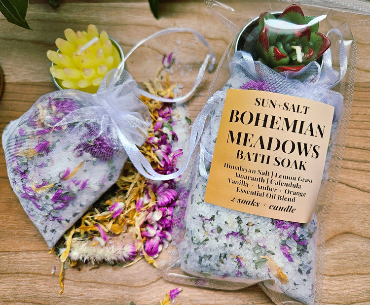 BOHEMIAN MEADOWS SACHET GIFT | BATH SOAK | SPRING SKINCARE