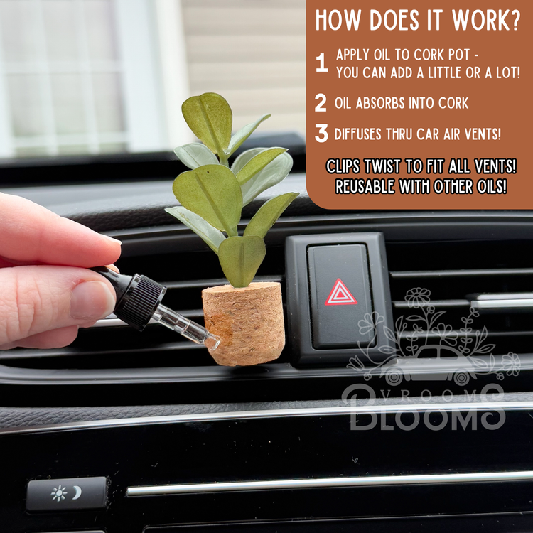 Mushroom Vent Clip Car Air Freshener Diffuser (Reusable)