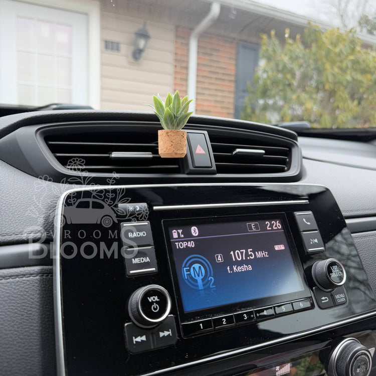 Leafy Plant Vent Clip Car Air Freshener (Reusable)