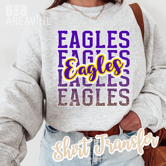 Eagles glitter stack