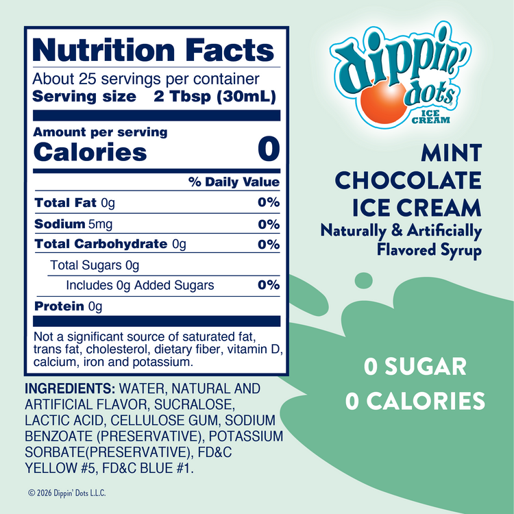 Dippin' Dots® Mint Chocolate Ice Cream Syrup