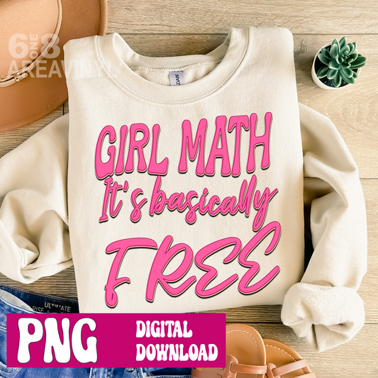 Girl Math PNG