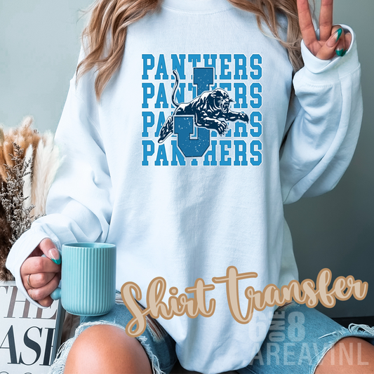 Panthers stacked Htv Transfer