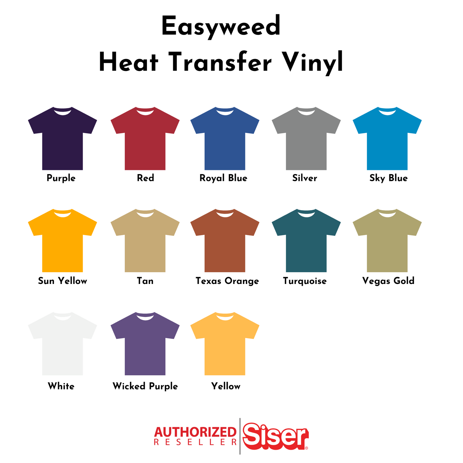 Siser EasyWeed Heat Transfer Vinyl HTV for T-shirts 12 by 3' Roll (Sun Yellow)