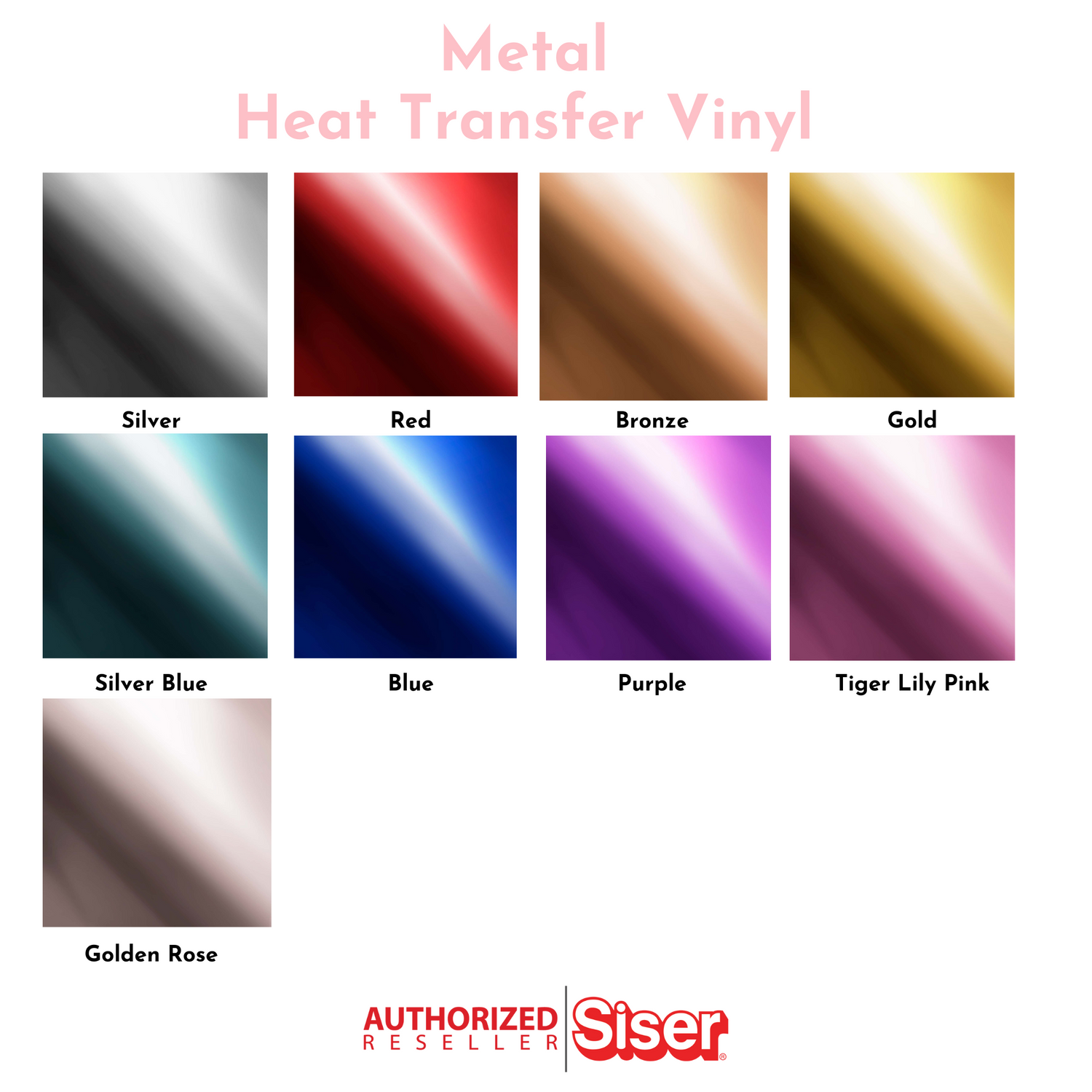 Siser Metal Heat Transfer Vinyl