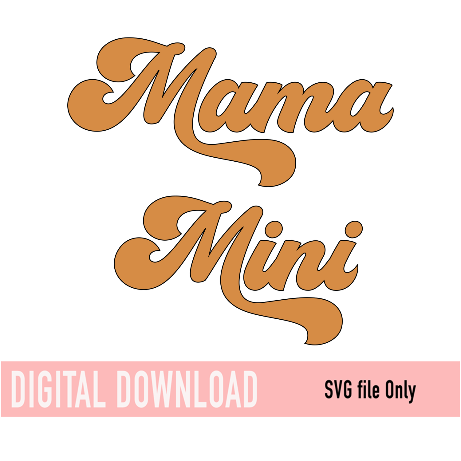 Mama Mini Set SVG – 618 area vinyl