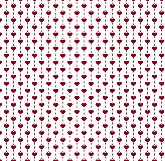 beaded  red hearts