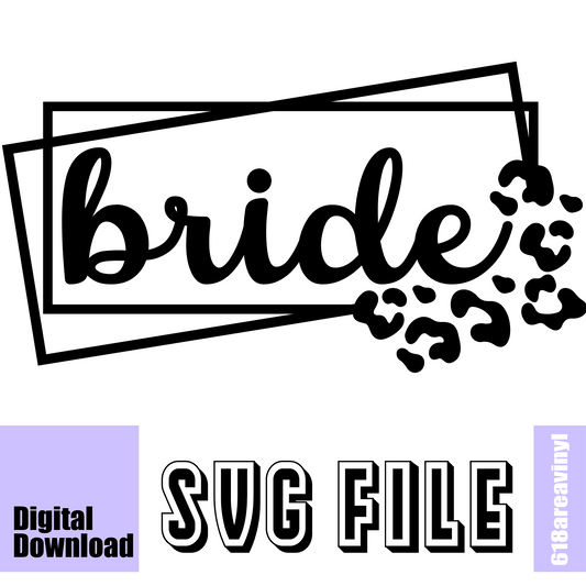 Bride Framed animal print SVG
