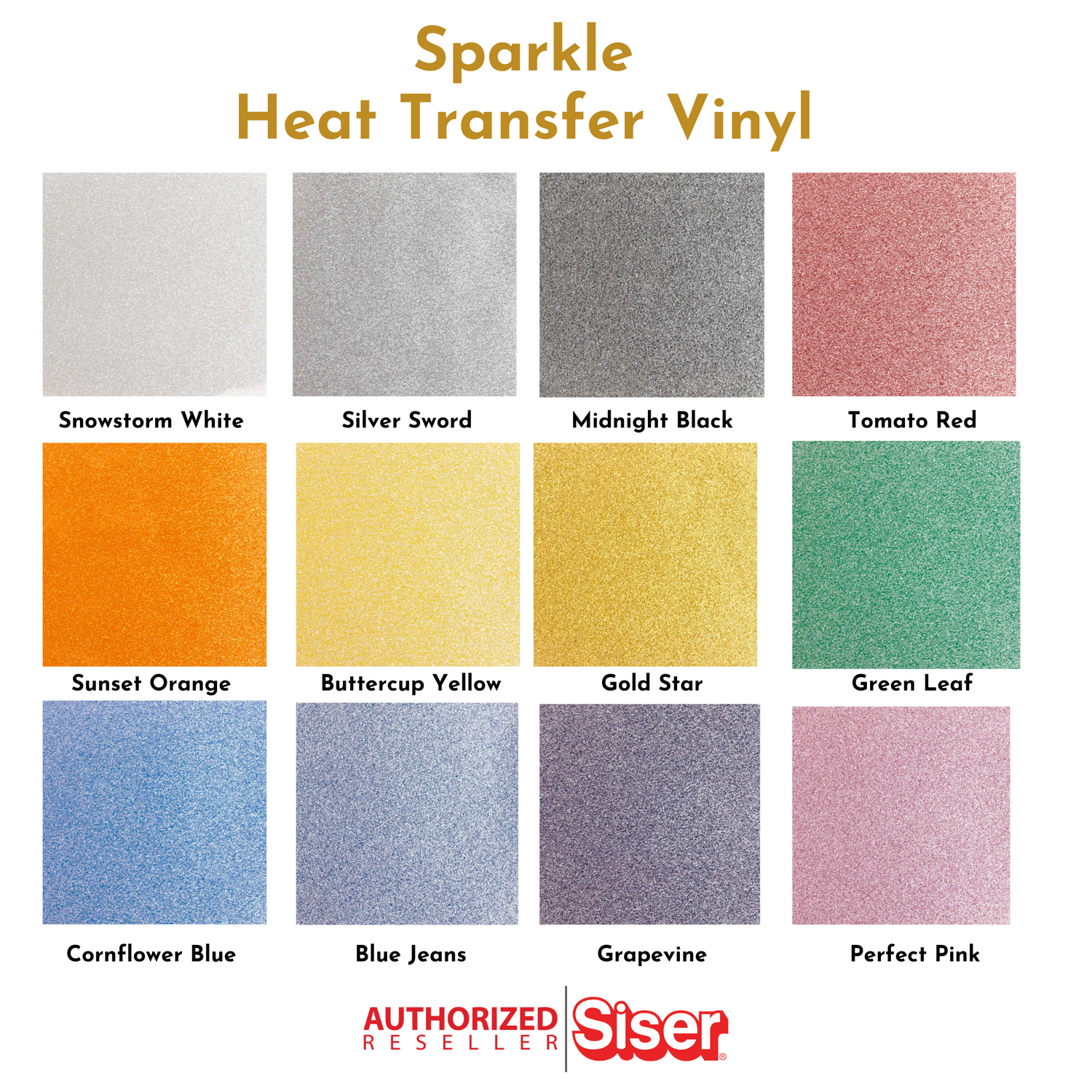 Snowstorm White Siser Sparkle Heat Transfer Vinyl (HTV)