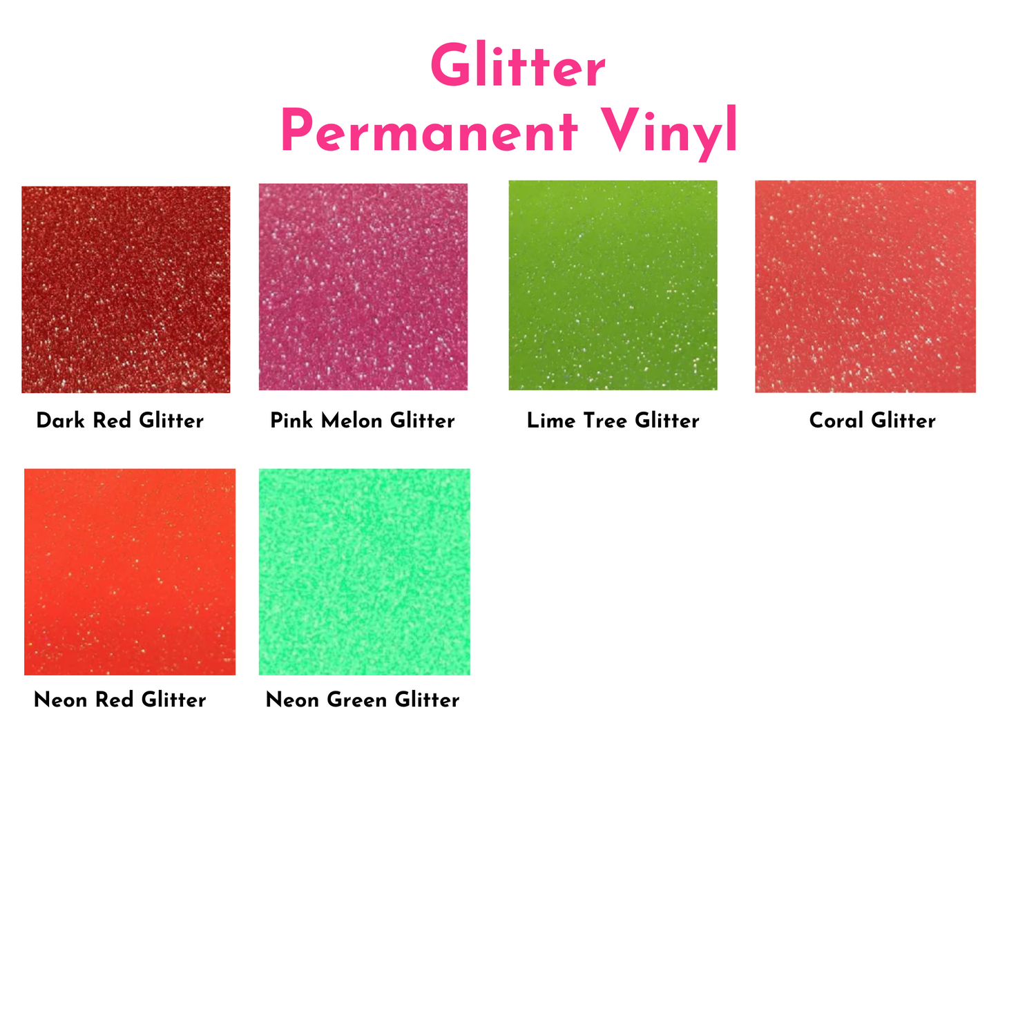 Glitter Permanent Vinyl