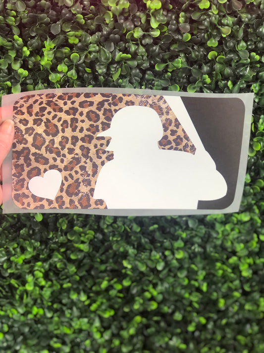 Matte Baseball heart