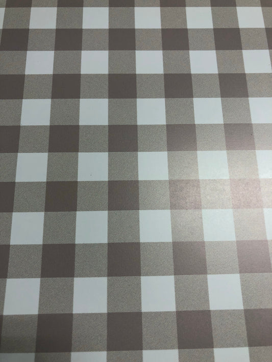 Taupe plaid