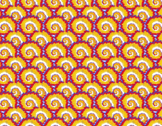 red blue yellow tie dye